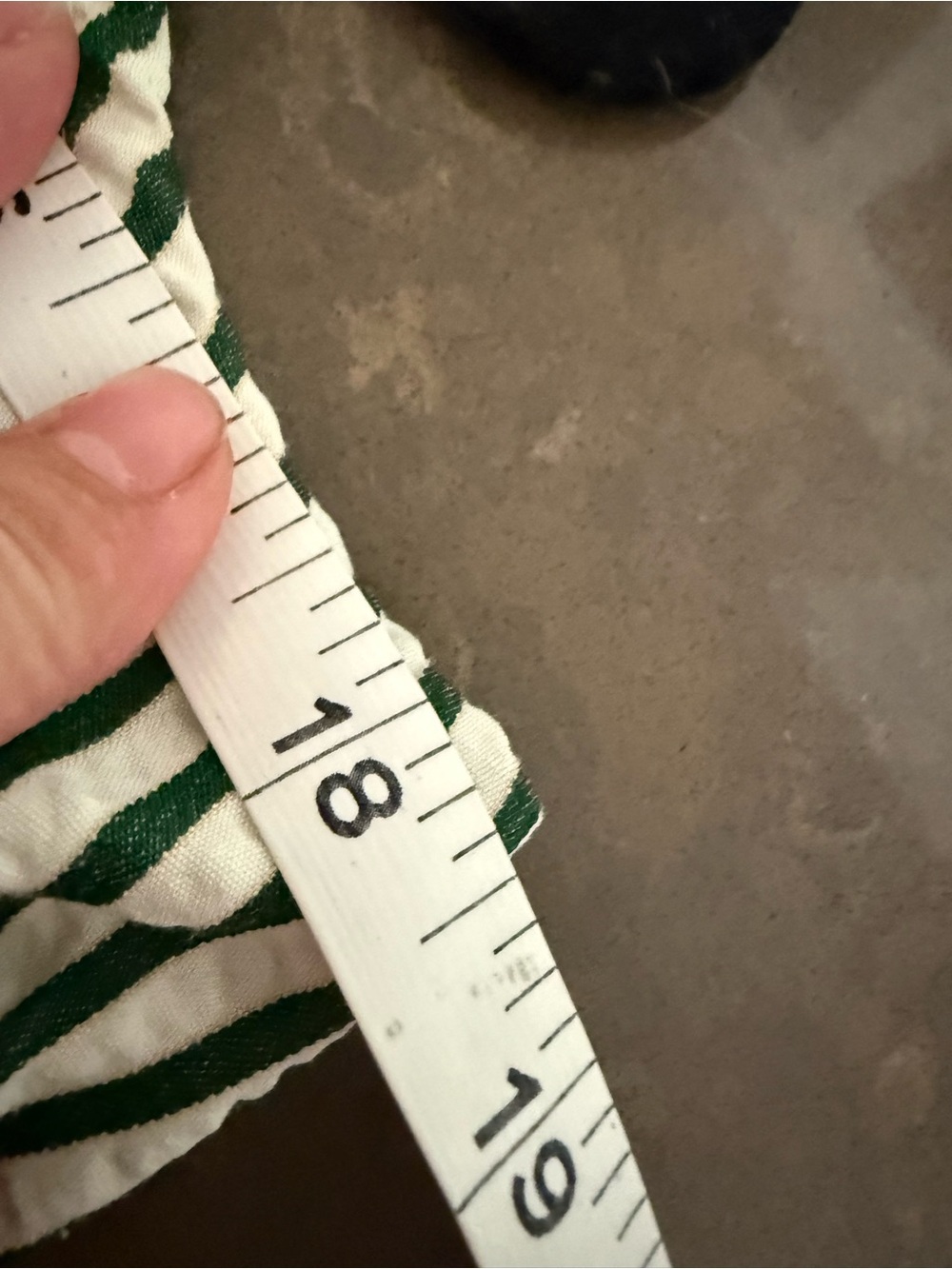American Eagle Striped Tie-Front Spaghetti Strap Top - Green/White - Picture 4 of 4